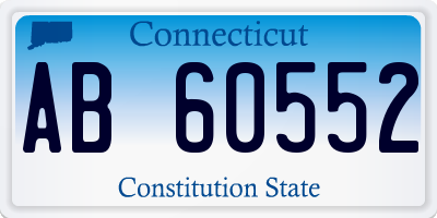 CT license plate AB60552