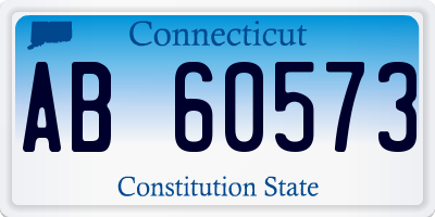 CT license plate AB60573