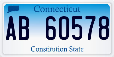 CT license plate AB60578