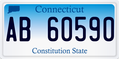 CT license plate AB60590