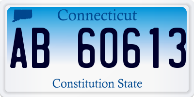 CT license plate AB60613