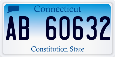 CT license plate AB60632