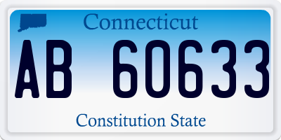 CT license plate AB60633