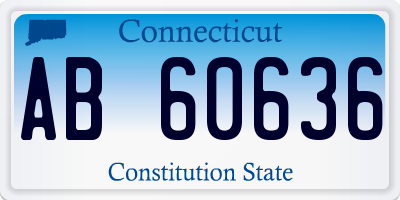 CT license plate AB60636