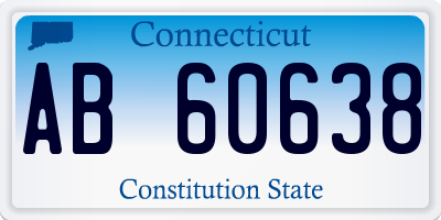 CT license plate AB60638