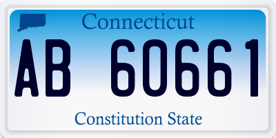 CT license plate AB60661