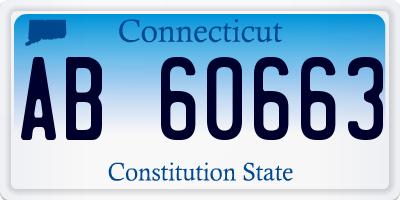 CT license plate AB60663