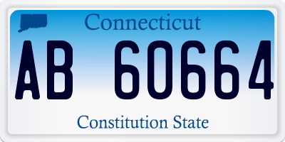 CT license plate AB60664