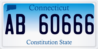 CT license plate AB60666