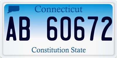 CT license plate AB60672