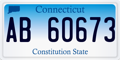CT license plate AB60673