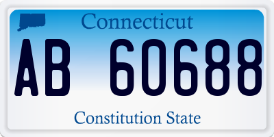 CT license plate AB60688