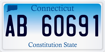 CT license plate AB60691