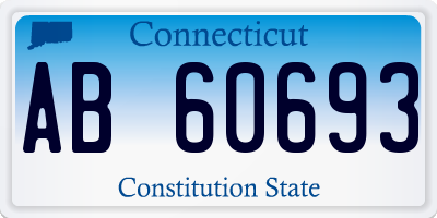 CT license plate AB60693