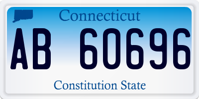 CT license plate AB60696