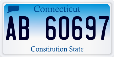 CT license plate AB60697