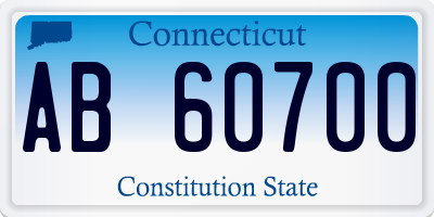 CT license plate AB60700