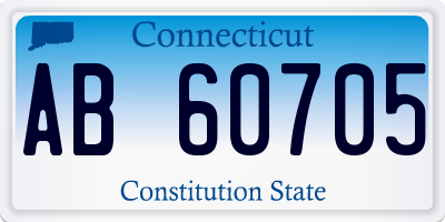 CT license plate AB60705