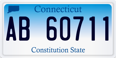 CT license plate AB60711