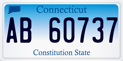 CT license plate AB60737