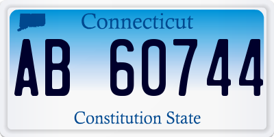 CT license plate AB60744