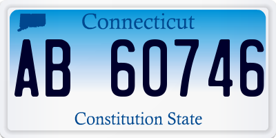 CT license plate AB60746