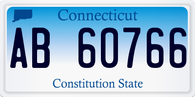 CT license plate AB60766