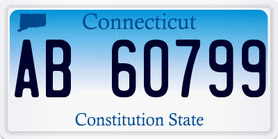 CT license plate AB60799