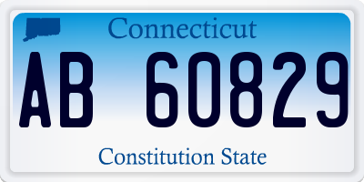 CT license plate AB60829