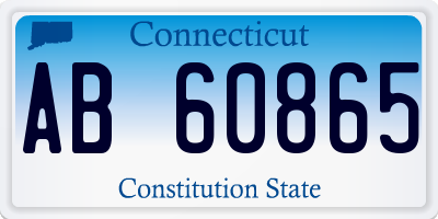 CT license plate AB60865