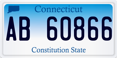 CT license plate AB60866