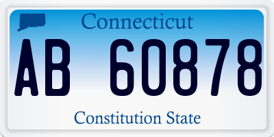 CT license plate AB60878