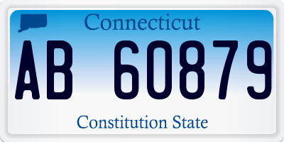 CT license plate AB60879