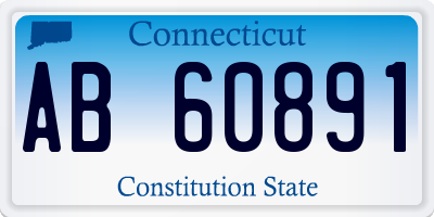 CT license plate AB60891