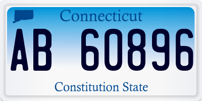 CT license plate AB60896