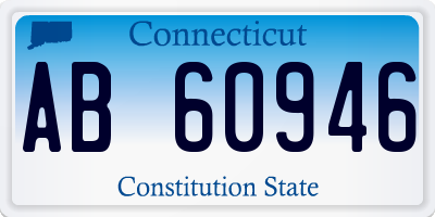 CT license plate AB60946