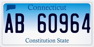 CT license plate AB60964