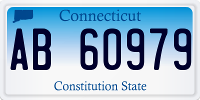 CT license plate AB60979