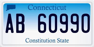 CT license plate AB60990