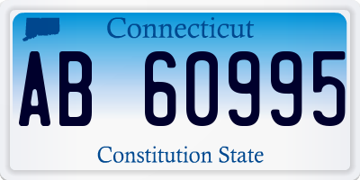 CT license plate AB60995