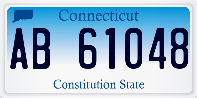 CT license plate AB61048