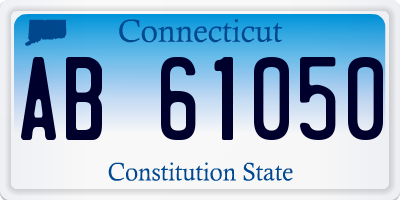 CT license plate AB61050