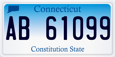 CT license plate AB61099