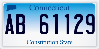 CT license plate AB61129