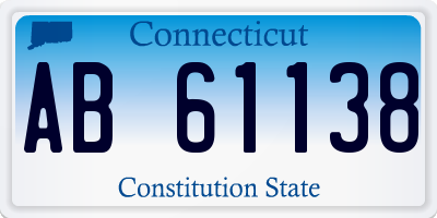 CT license plate AB61138