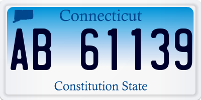 CT license plate AB61139