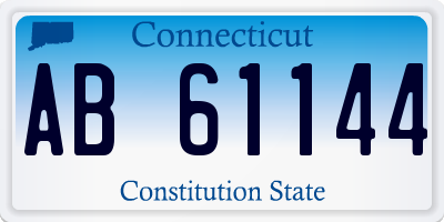 CT license plate AB61144