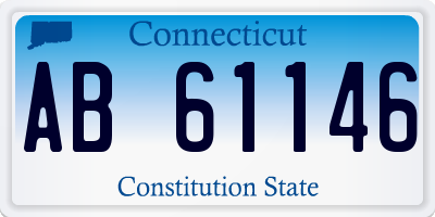 CT license plate AB61146