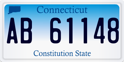 CT license plate AB61148