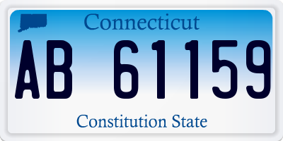 CT license plate AB61159